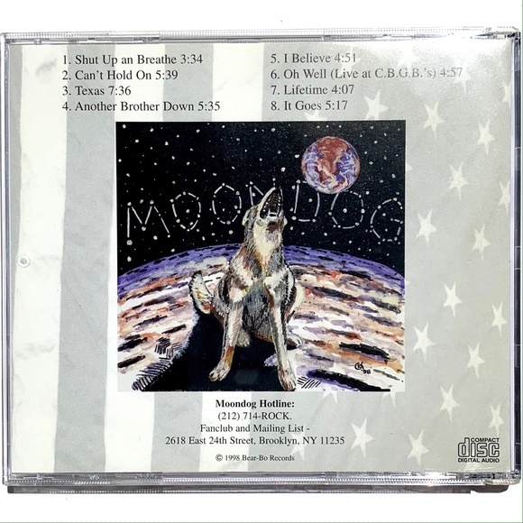 MOONDOG by MOONDOG CD 1998 Bear-Bo Records - Hansen Golden Gregory Turbiner - Picture 4 of 4